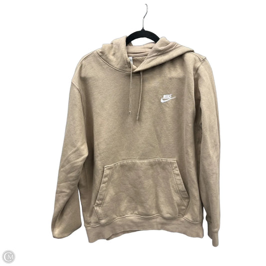 Sweatshirt Hoodie By Nike In Brown, Size: L