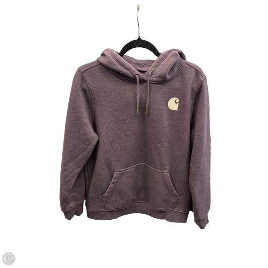 Sweatshirt Hoodie By Carhartt In Purple, Size: L