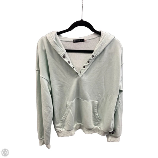 Sweatshirt Hoodie By Clothes Mentor In Green, Size: L