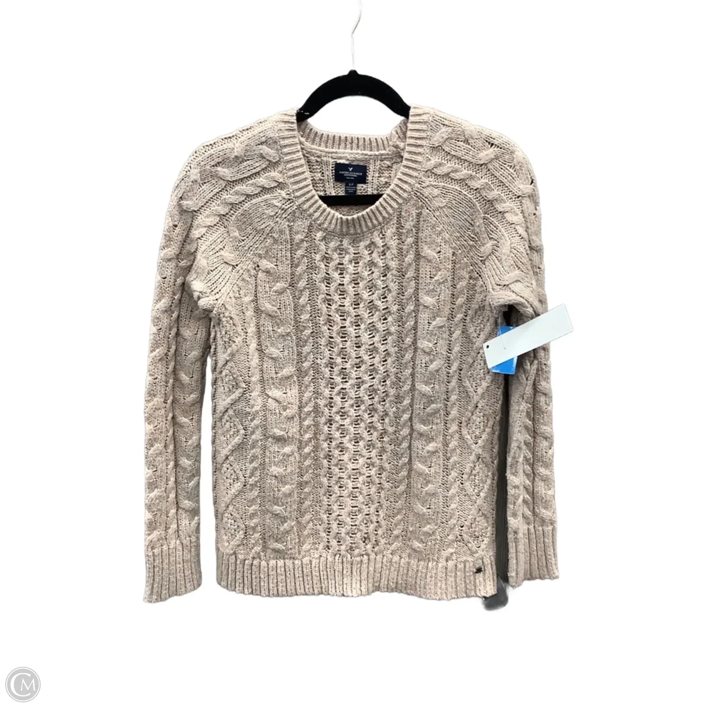Sweater By American Eagle In Tan, Size: Sp