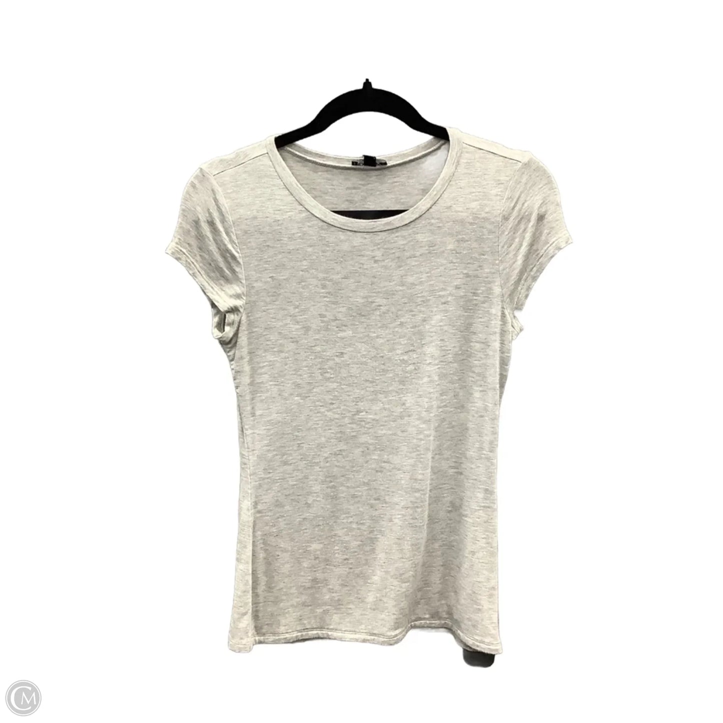 Top Short Sleeve Basic By Express In Grey, Size: S