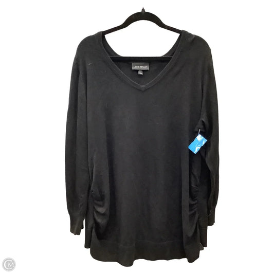 Top Long Sleeve By Lane Bryant In Black, Size: 1x