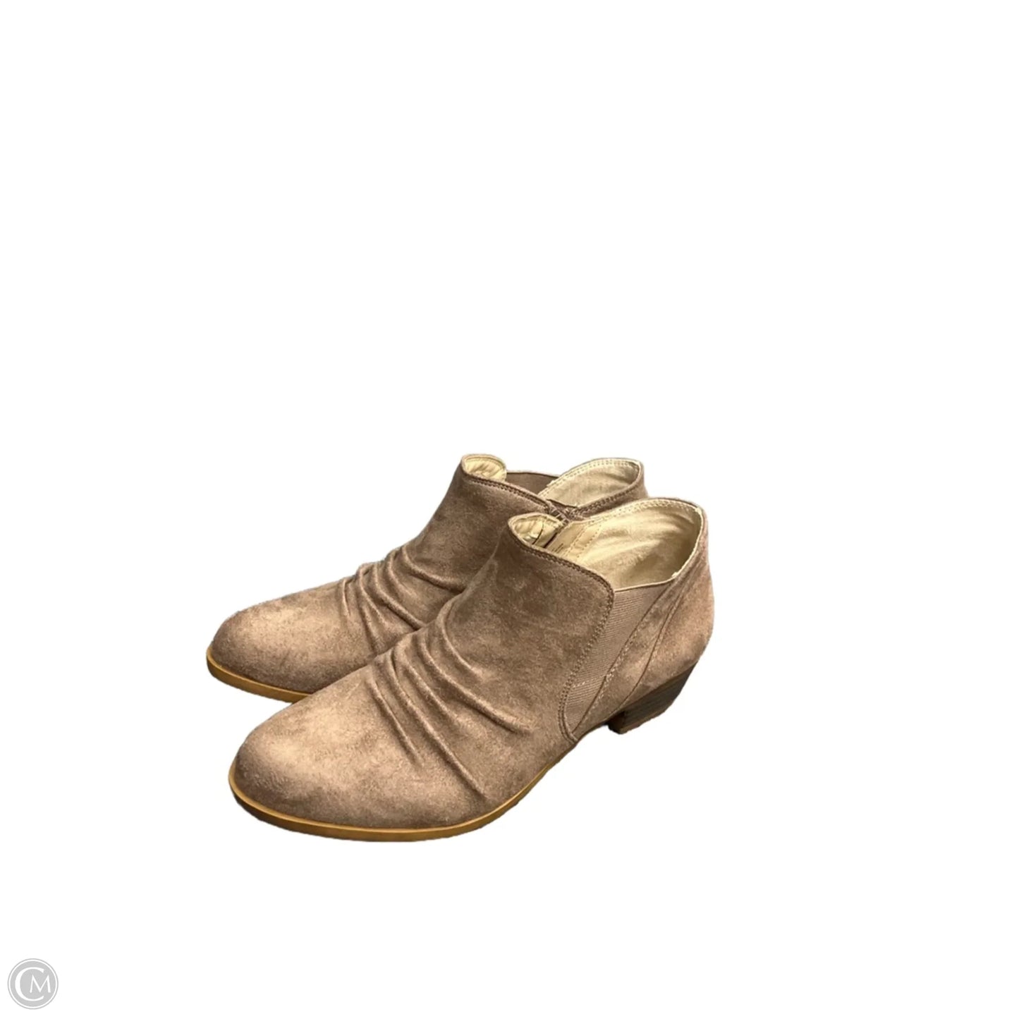 Boots Ankle Flats By Life Stride In Brown, Size: 9