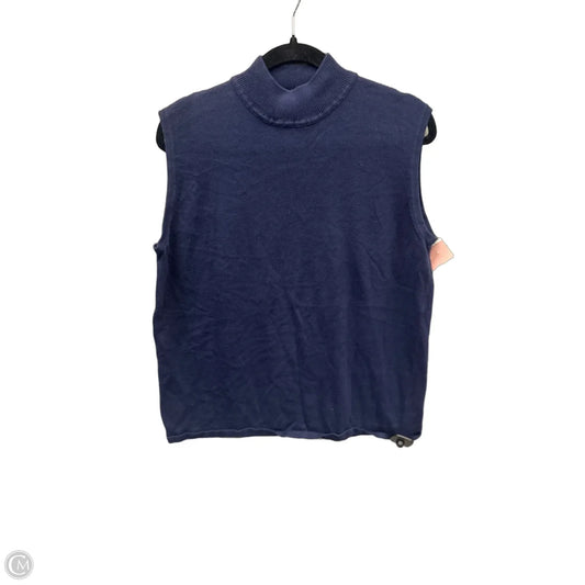 Top Sleeveless By Clothes Mentor In Navy, Size: 1x