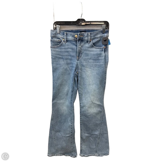 Jeans Flared By Express In Blue Denim, Size: 6