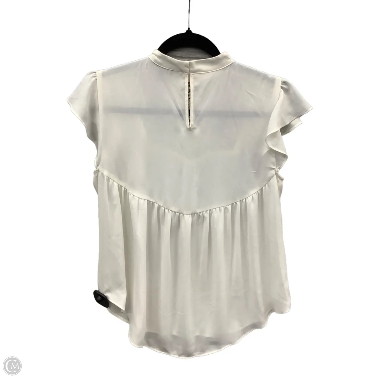 Top Short Sleeve By Express In White, Size: Xs