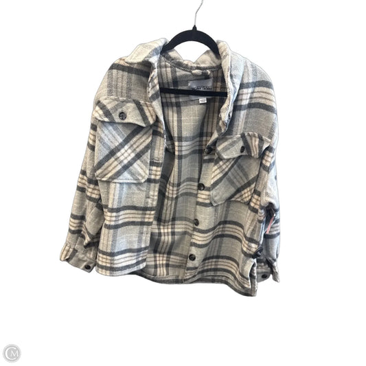 Jacket Shirt By Clothes Mentor In Multi-colored, Size: L