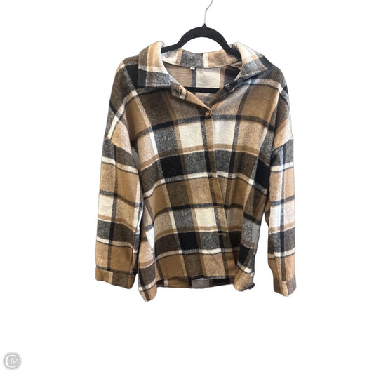 Jacket Shirt By Clothes Mentor In Multi-colored, Size: L