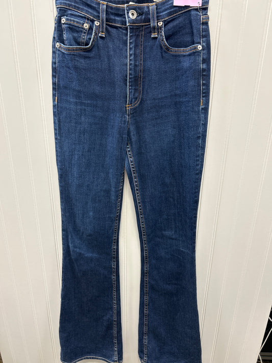 Jeans Flared By Rag And Bone In Blue Denim, Size:2