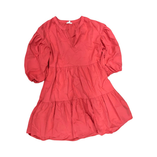 Dress Casual Midi By Sundry In Coral, Size:Xs
