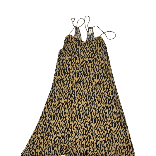 Dress Casual Maxi By Flawless In Black & Tan, Size:S