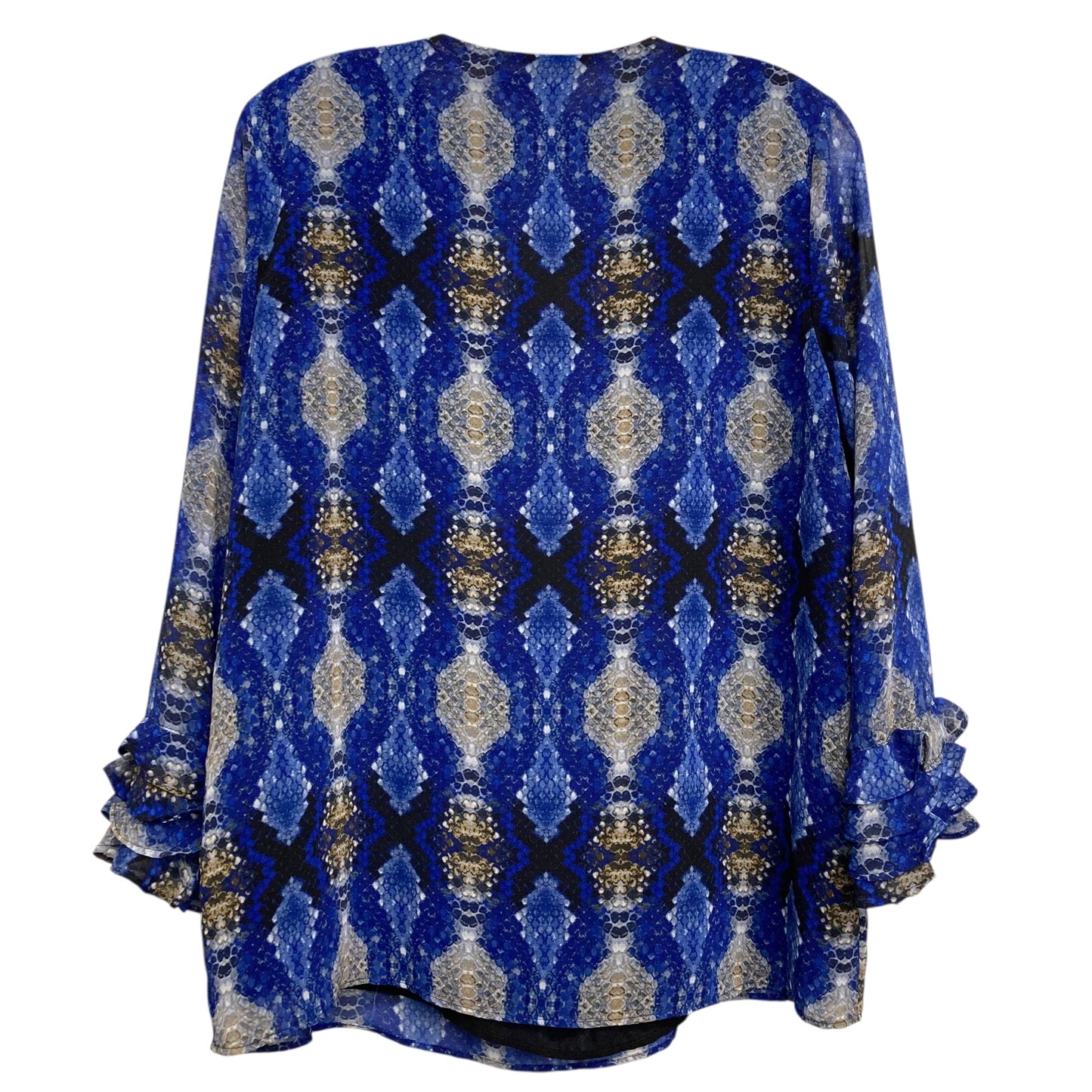 Top Ls By Calvin Klein In Blue & Grey, Size:M