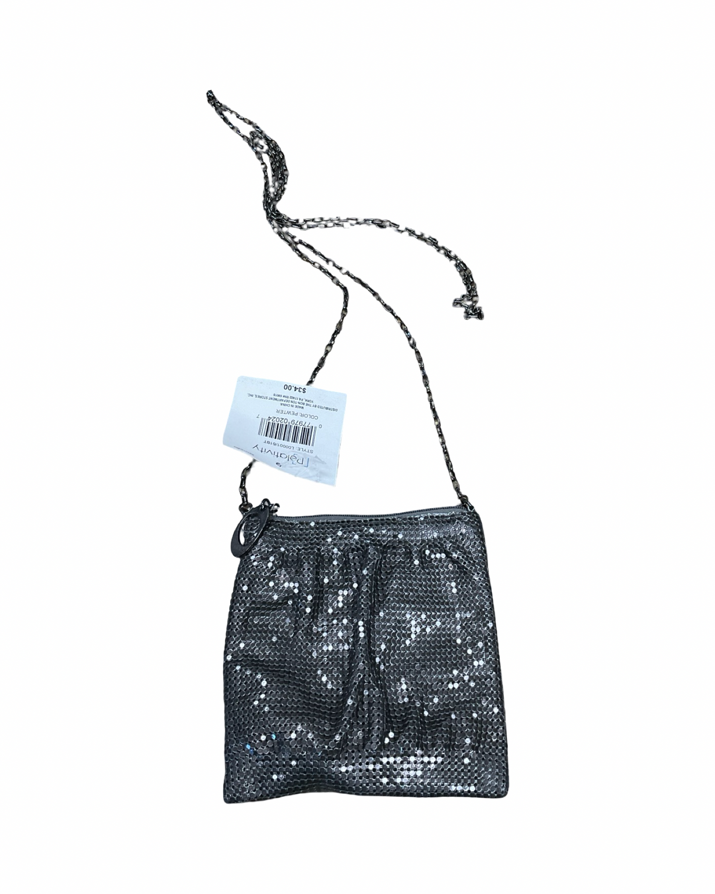 Crossbody By Relativity In Silver, Size:Small