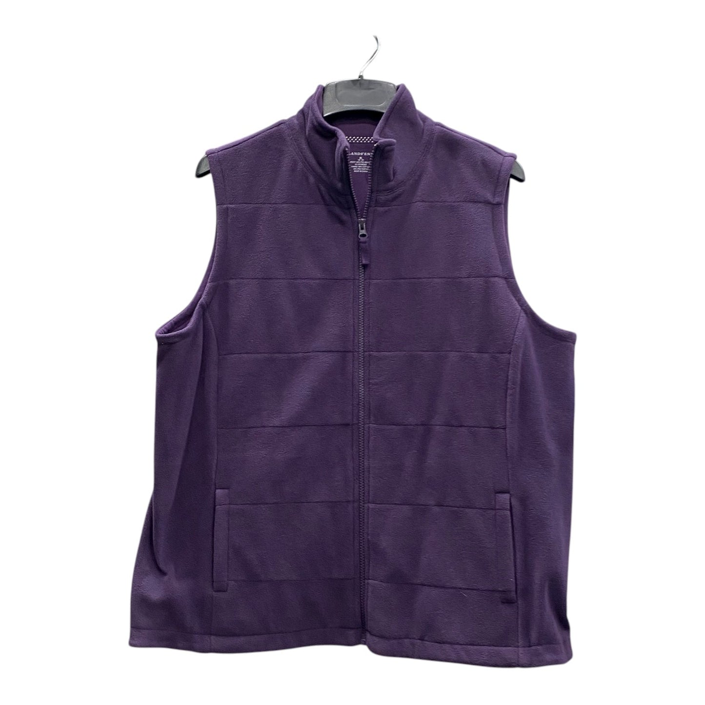 Vest Other By Lands End In Purple, Size:Xl