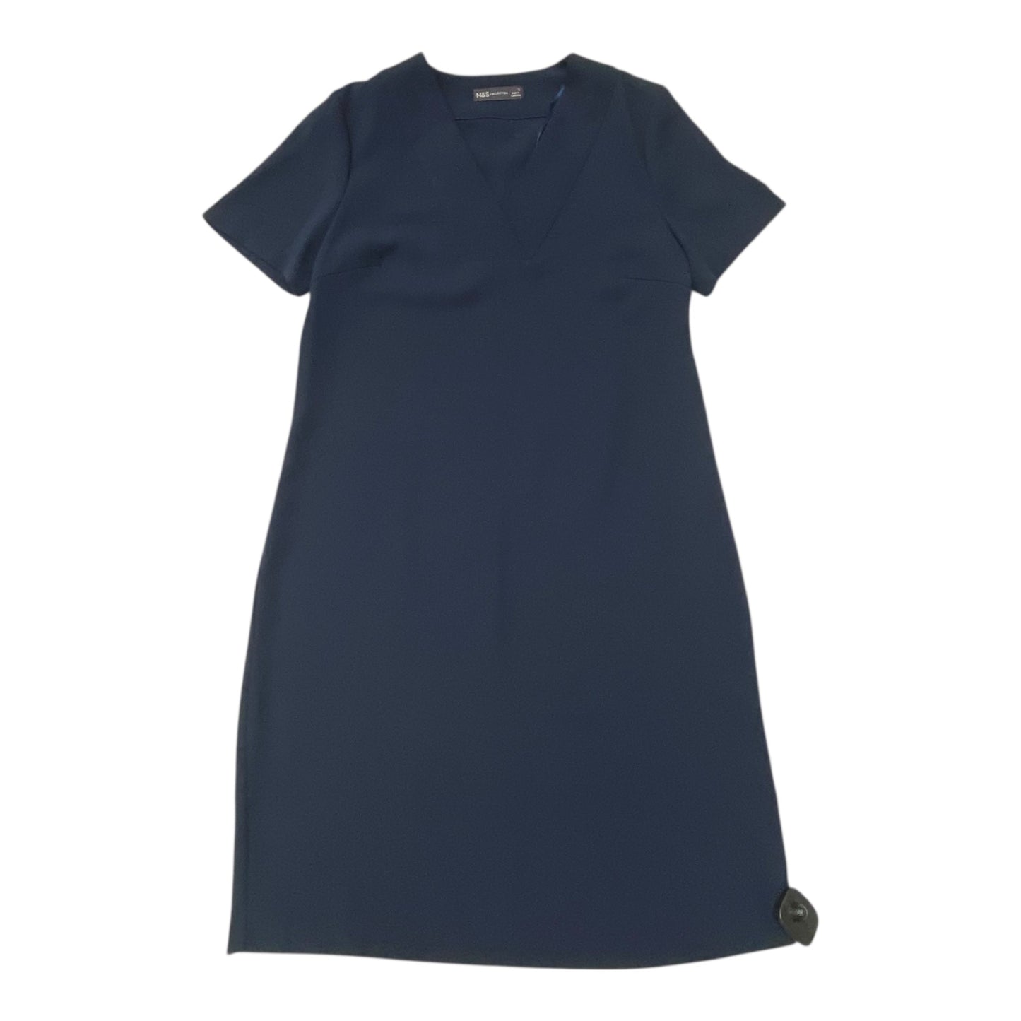 Dress Casual Midi By M&S Collection In Navy, Size:12