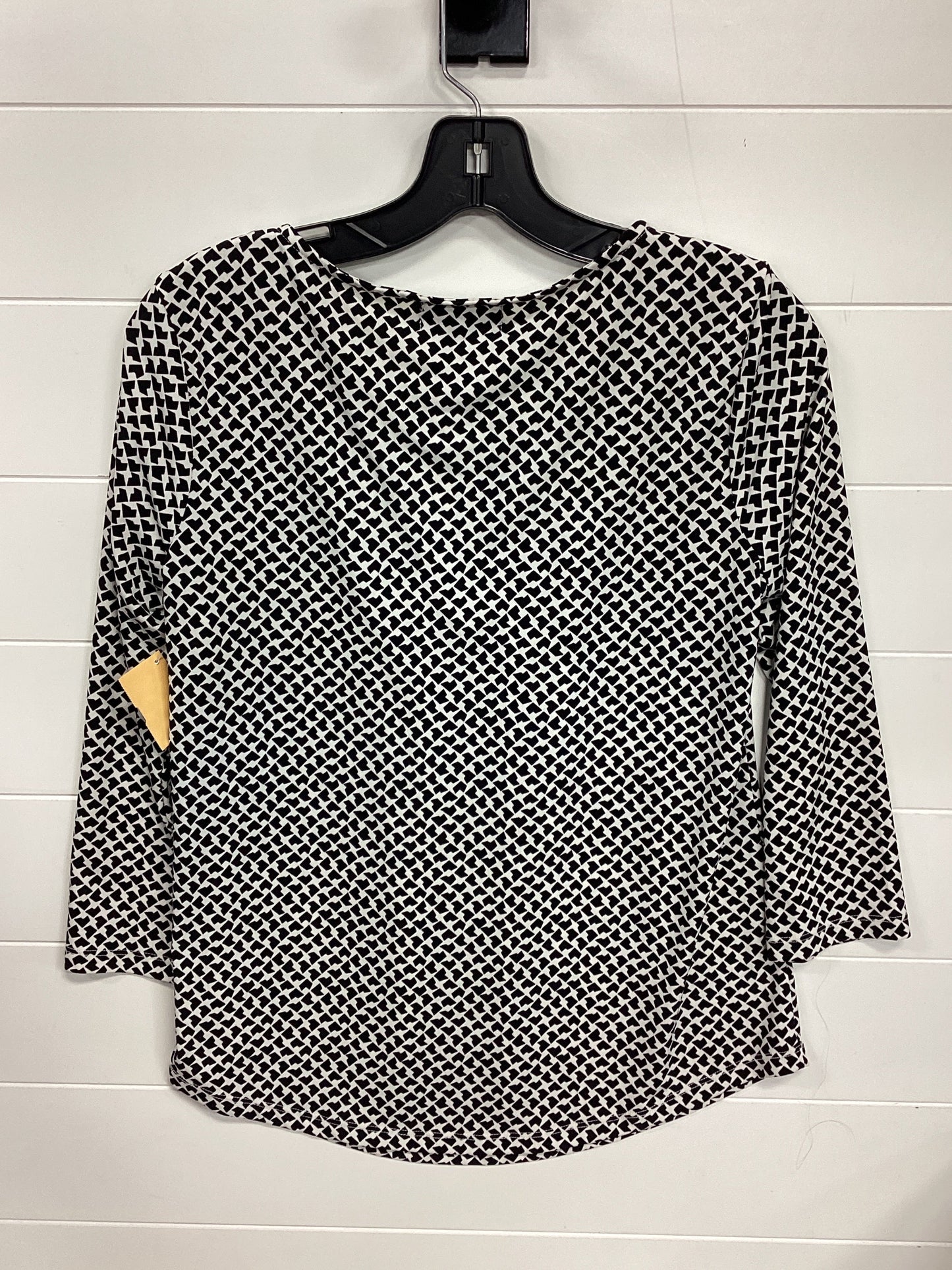 Top Ls By Liz Claiborne In Black & White, Size:S