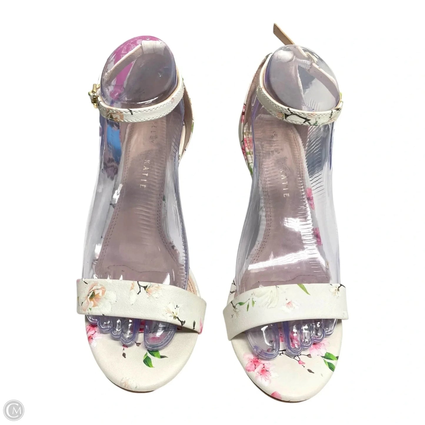 Sandals Heels Stiletto By Kelly And Katie In Floral Print, Size: 7