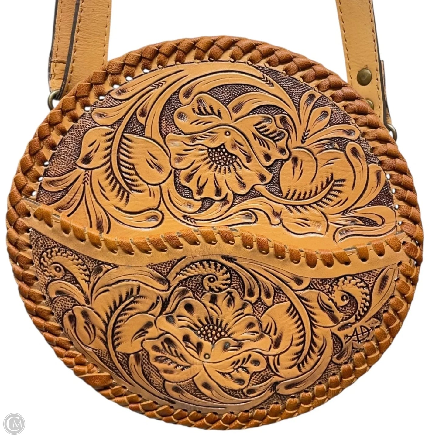 Handbag Leather By American Darling, Size: Medium