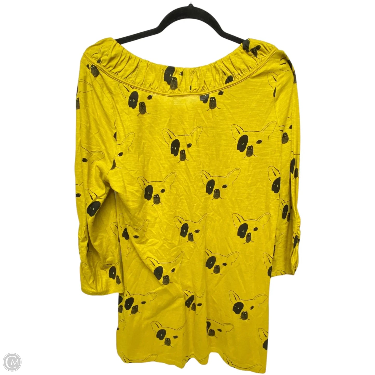 Top 3/4 Sleeve By Anthropologie In Animal Print, Size: L