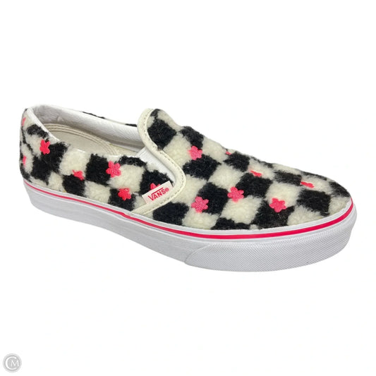 Shoes Sneakers By Vans In Black & White, Size: 6.5