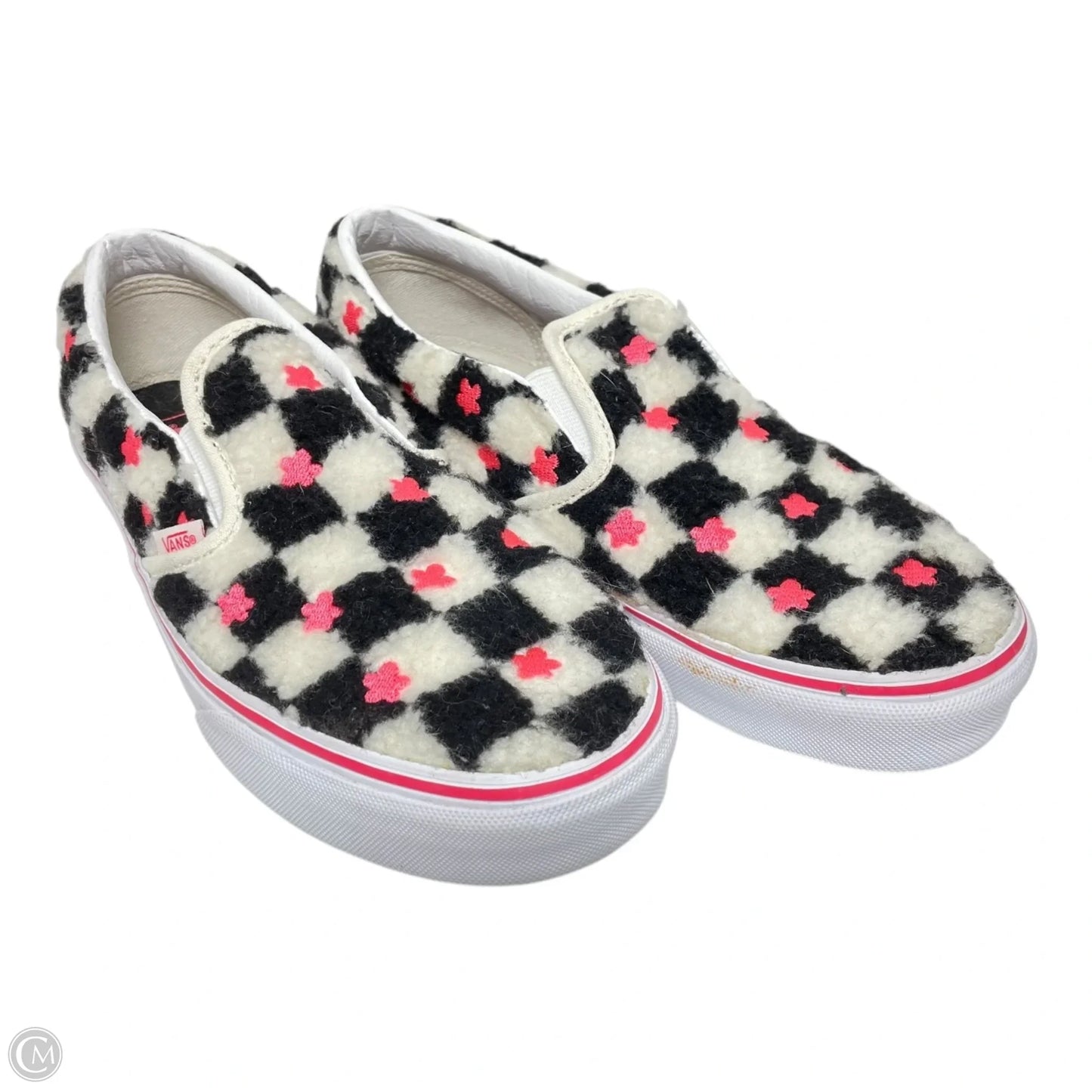 Shoes Sneakers By Vans In Black & White, Size: 6.5