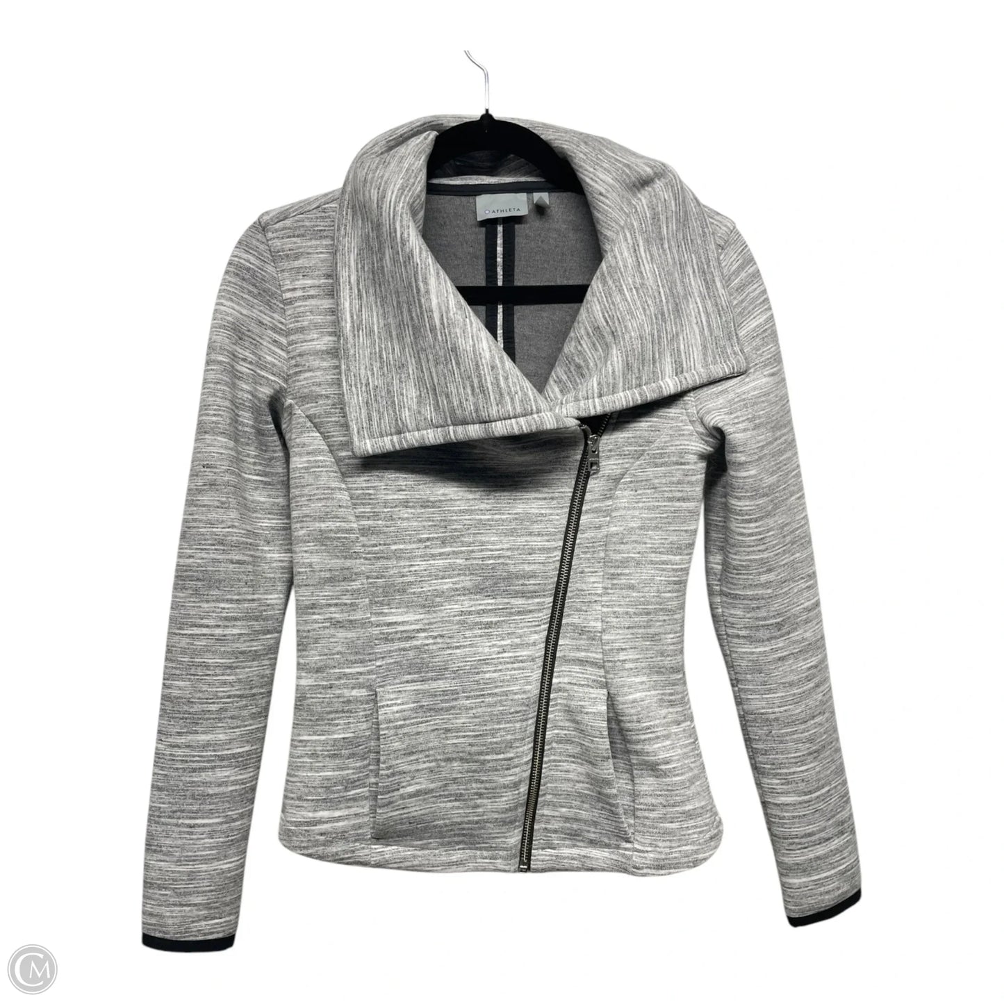 Athletic Jacket By Athleta In Grey, Size: Xxs