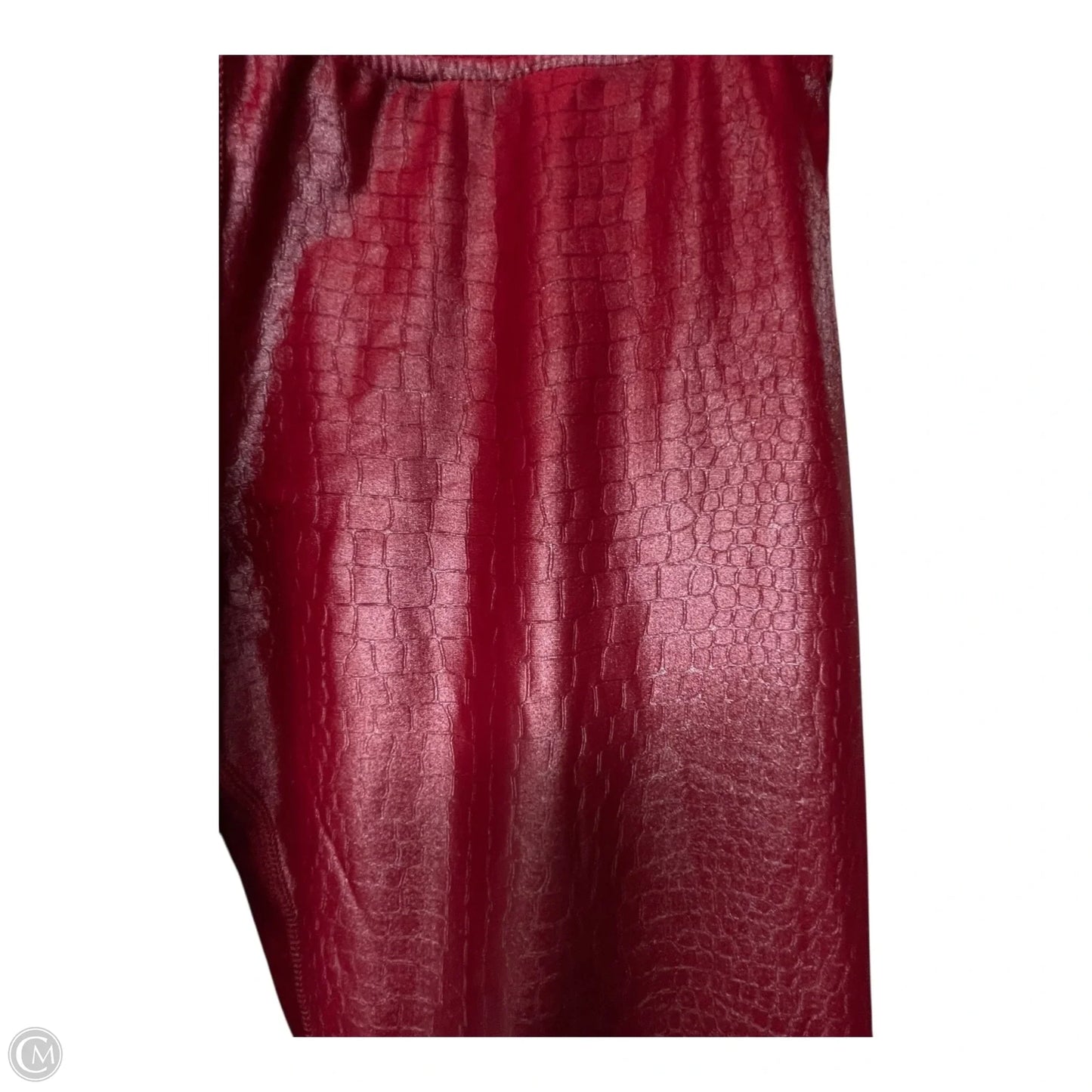 Athletic Leggings By CARBON38 In Red, Size: M