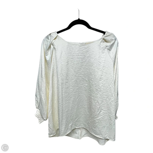 Top 3/4 Sleeve By Umgee In Cream, Size: S