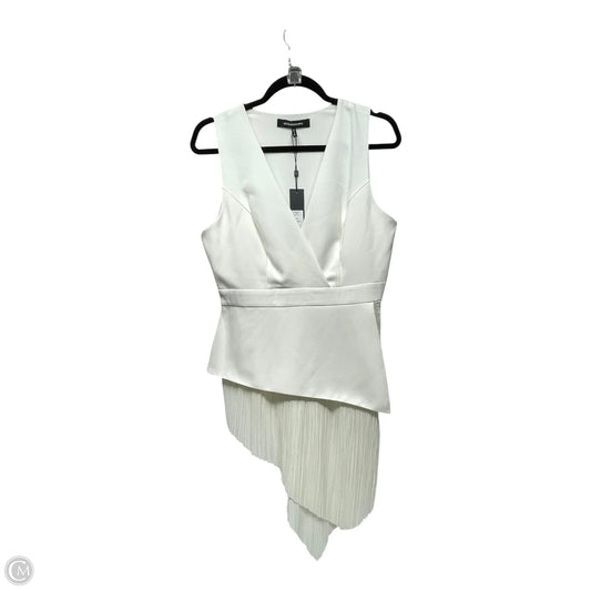 Top Sleeveless By Bcbgmaxazria In White, Size: S