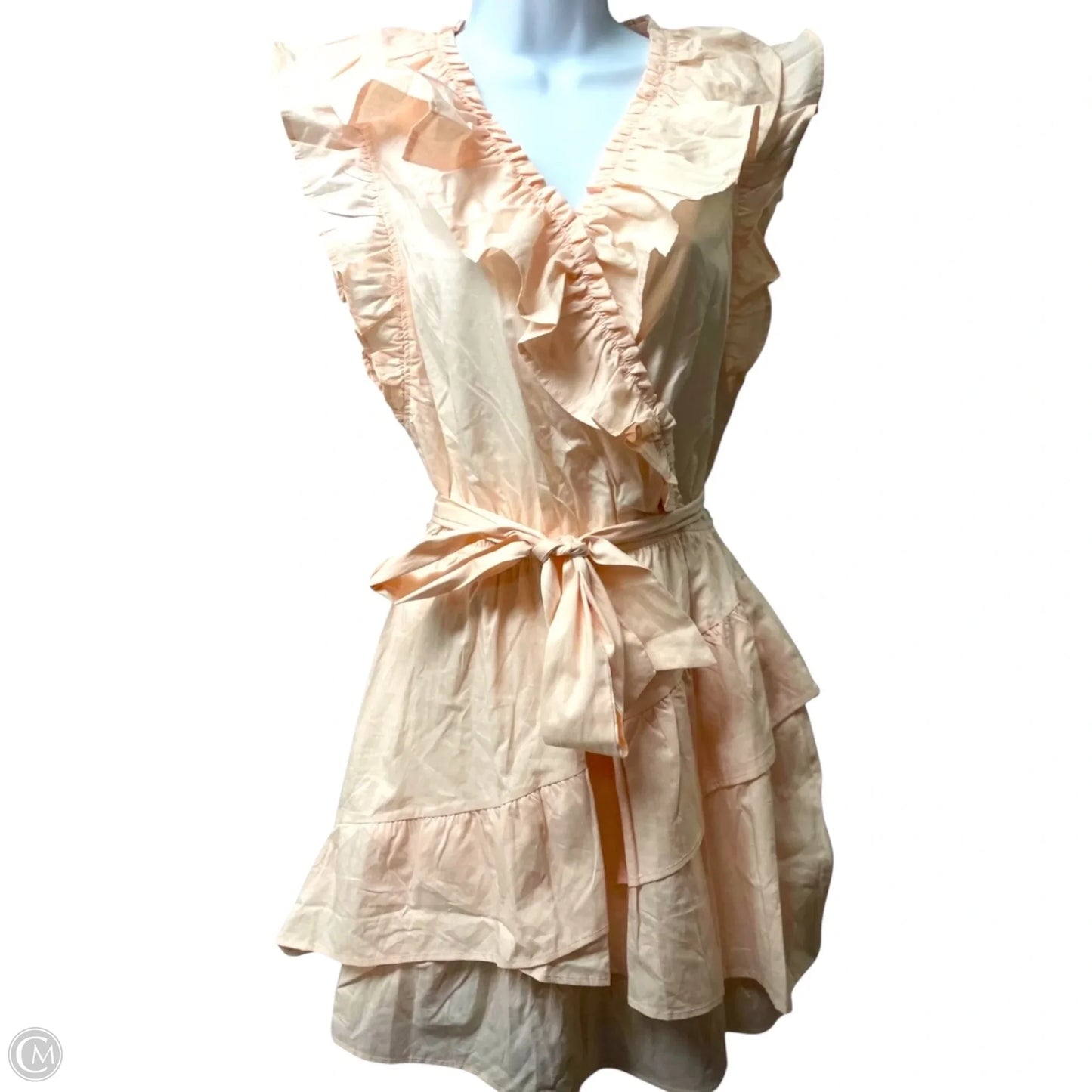 Dress Casual Short By GIBSONLOOK In Peach, Size: S