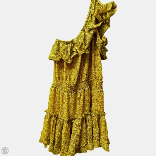 Dress Casual Short By Buddy Love In Black & Yellow, Size: M