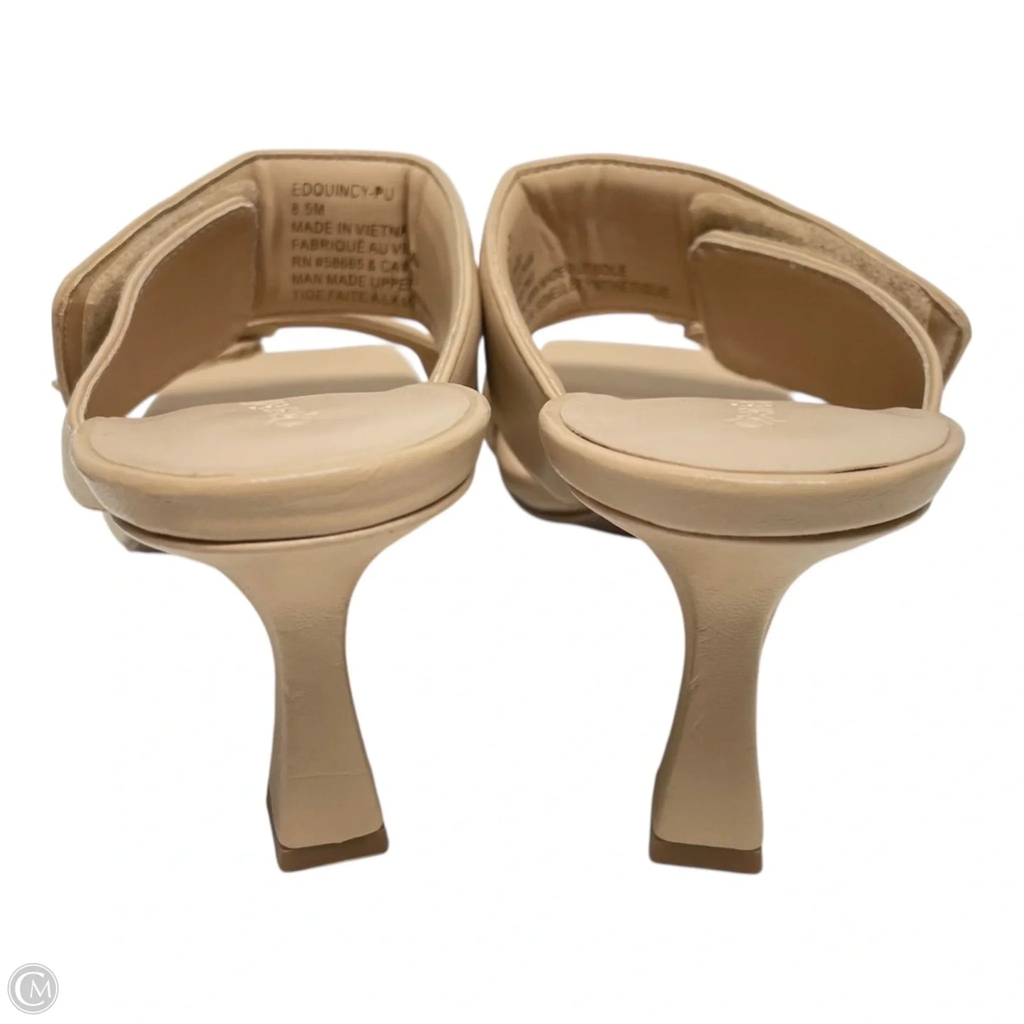 Sandals Heels Stiletto By Open Edit In Tan, Size: 8.5