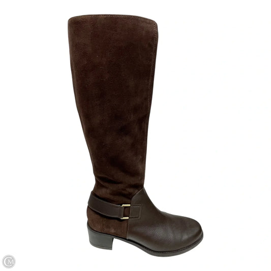 Boots Knee Flats By Aerosoles In Brown, Size: 7