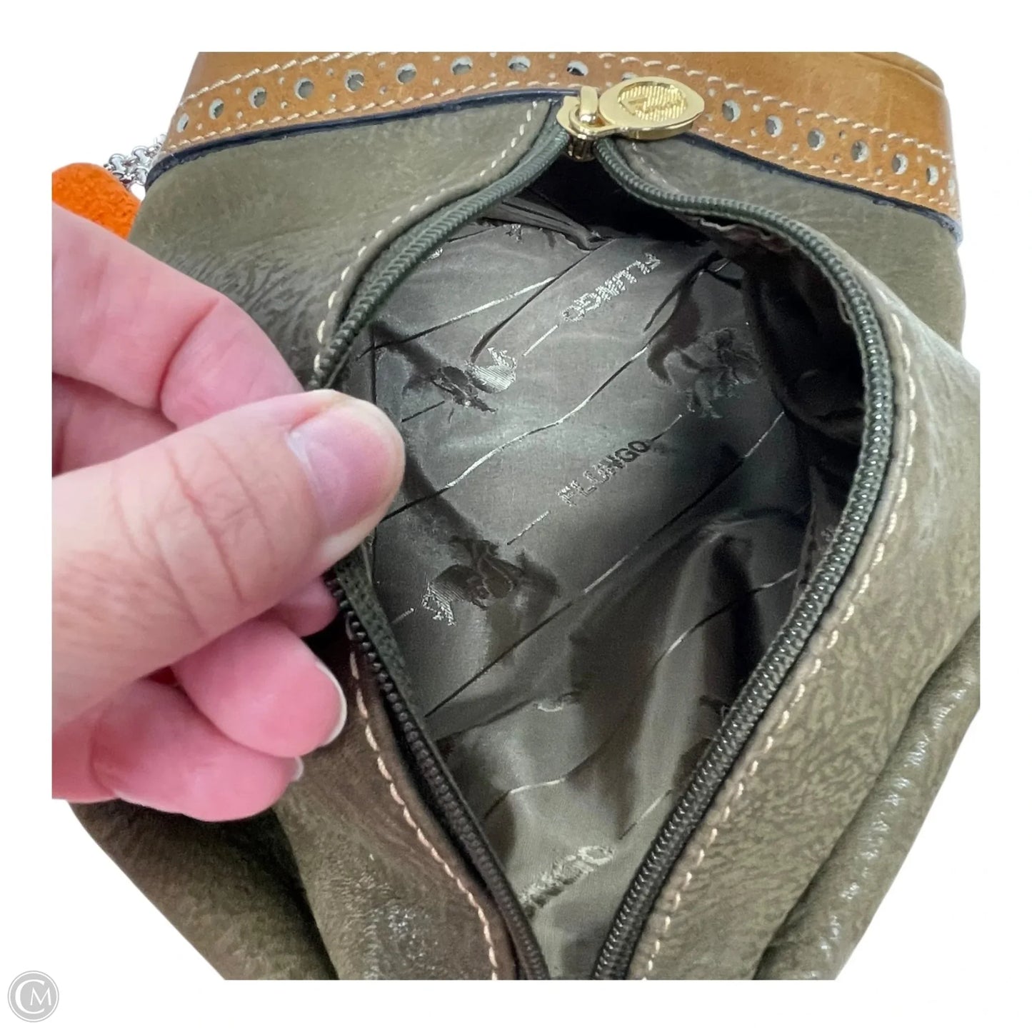 Wristlet Leather By flungo, Size: Medium