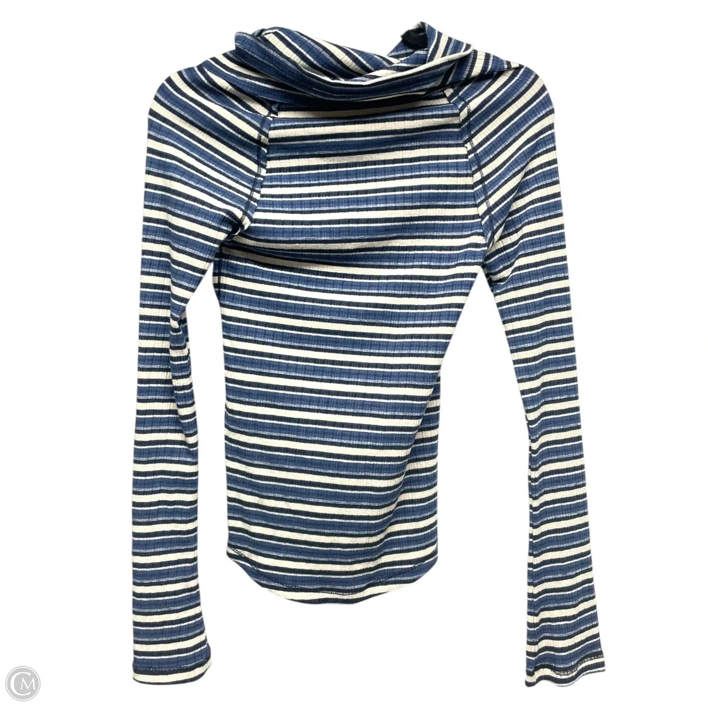 Top Long Sleeve By Free People In Striped Pattern, Size: M