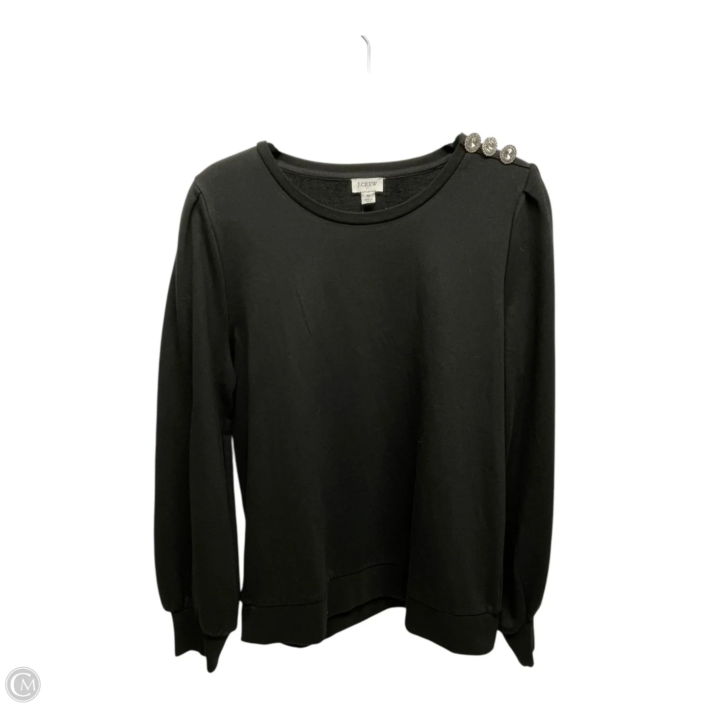 Sweatshirt Crewneck By J. Crew In Black, Size: M
