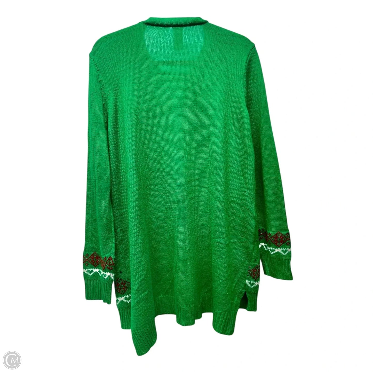 Sweater By Holiday Time In Green, Size: 2x