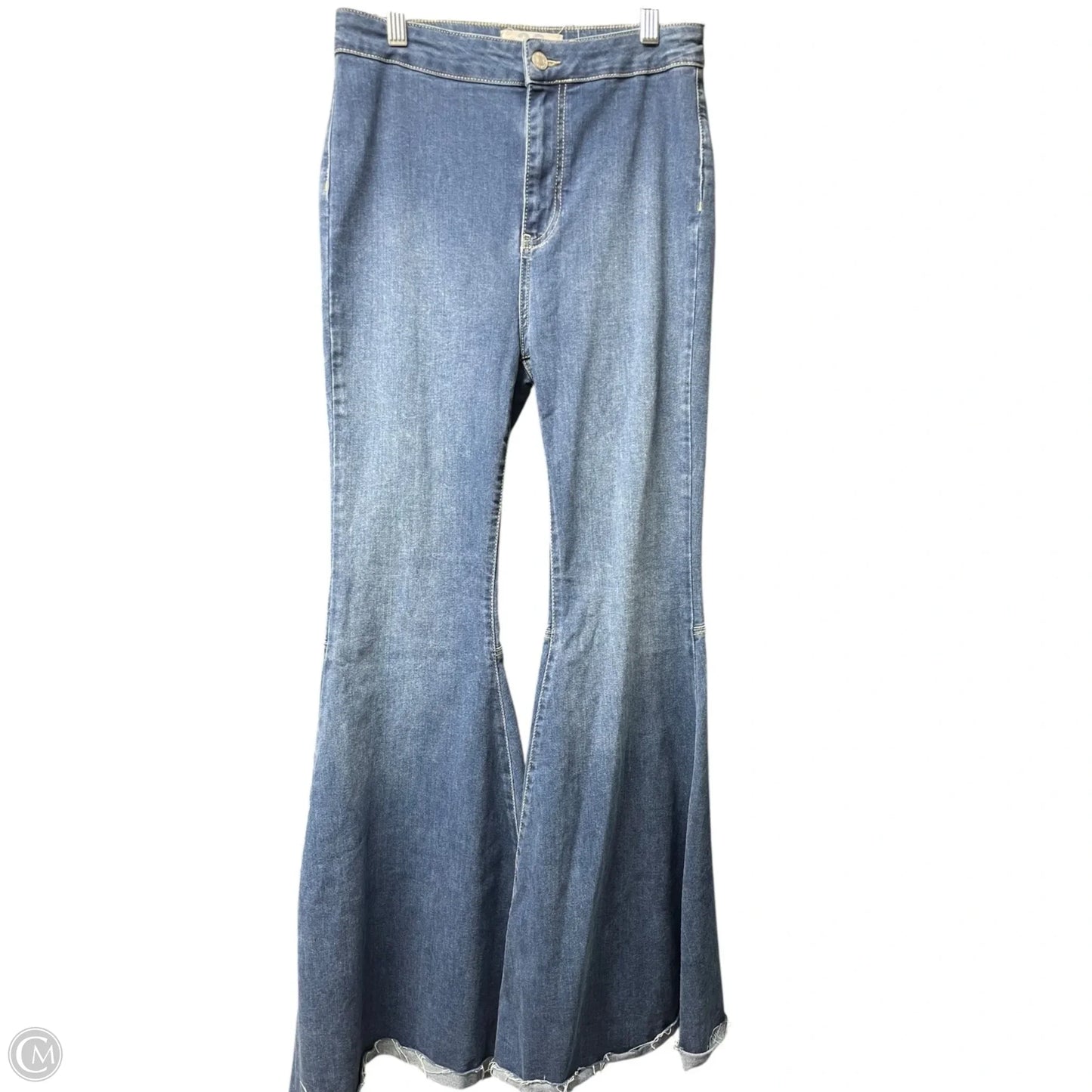 Jeans Flared By Free People In Blue Denim, Size: 6