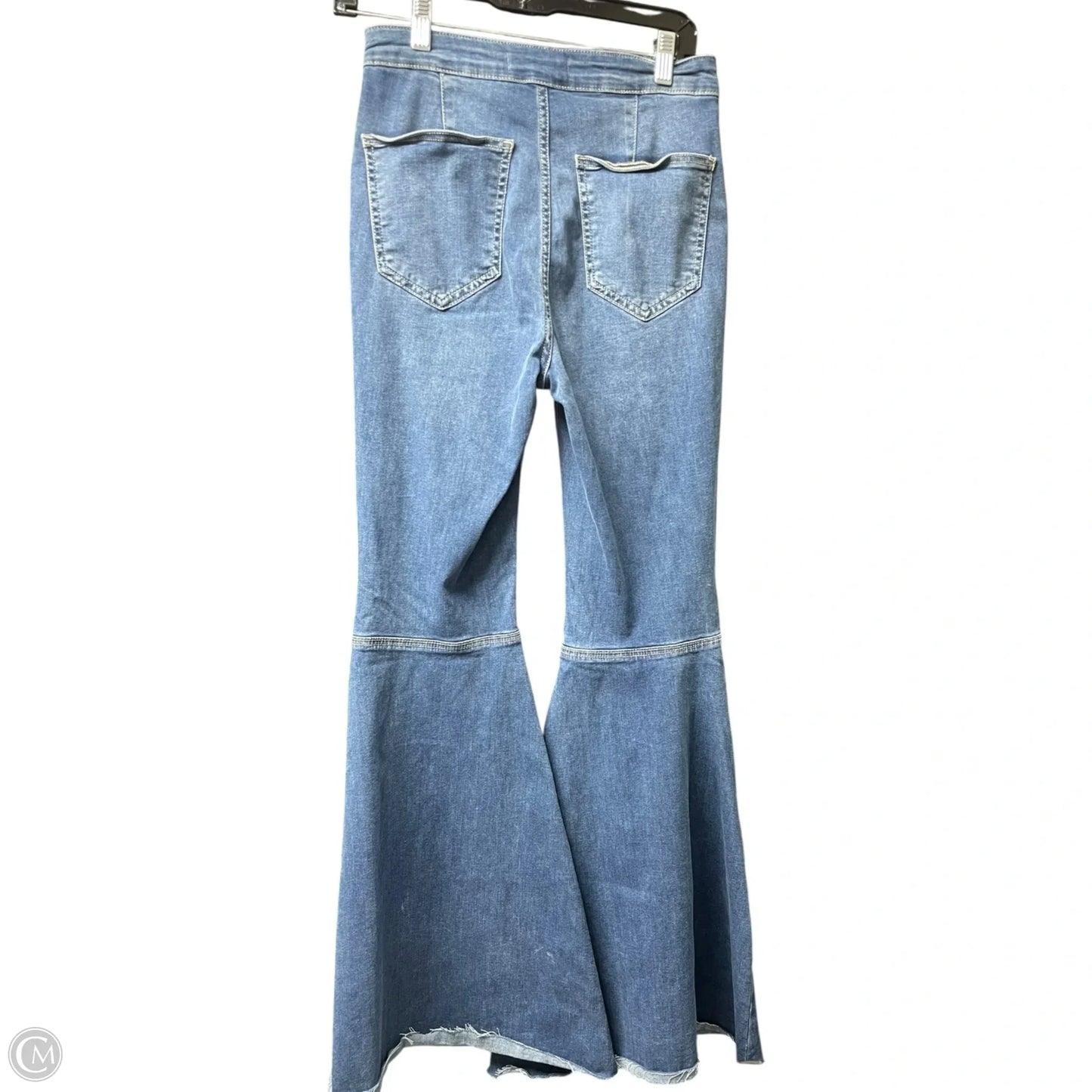 Jeans Flared By Free People In Blue Denim, Size: 6