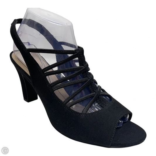 Sandals Heels Block By Life Stride In Black, Size: 9