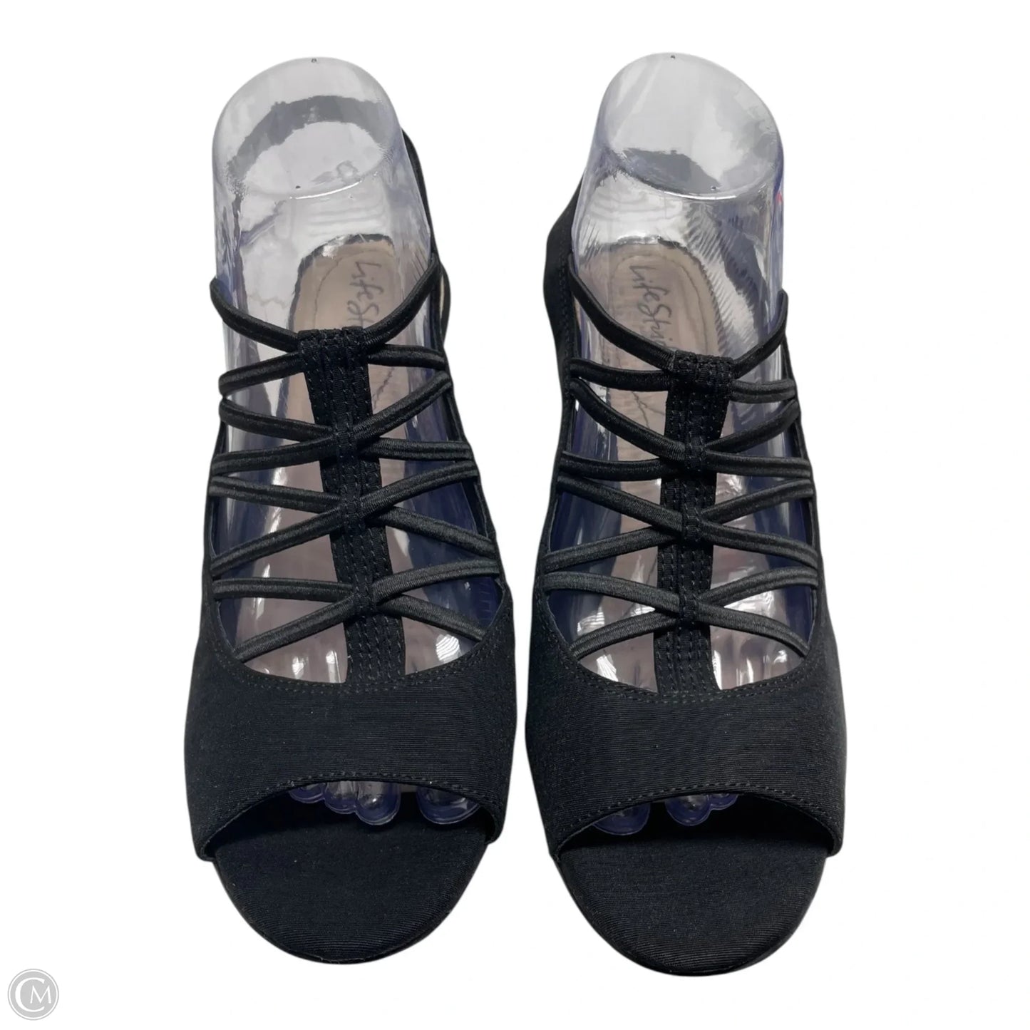 Sandals Heels Block By Life Stride In Black, Size: 9