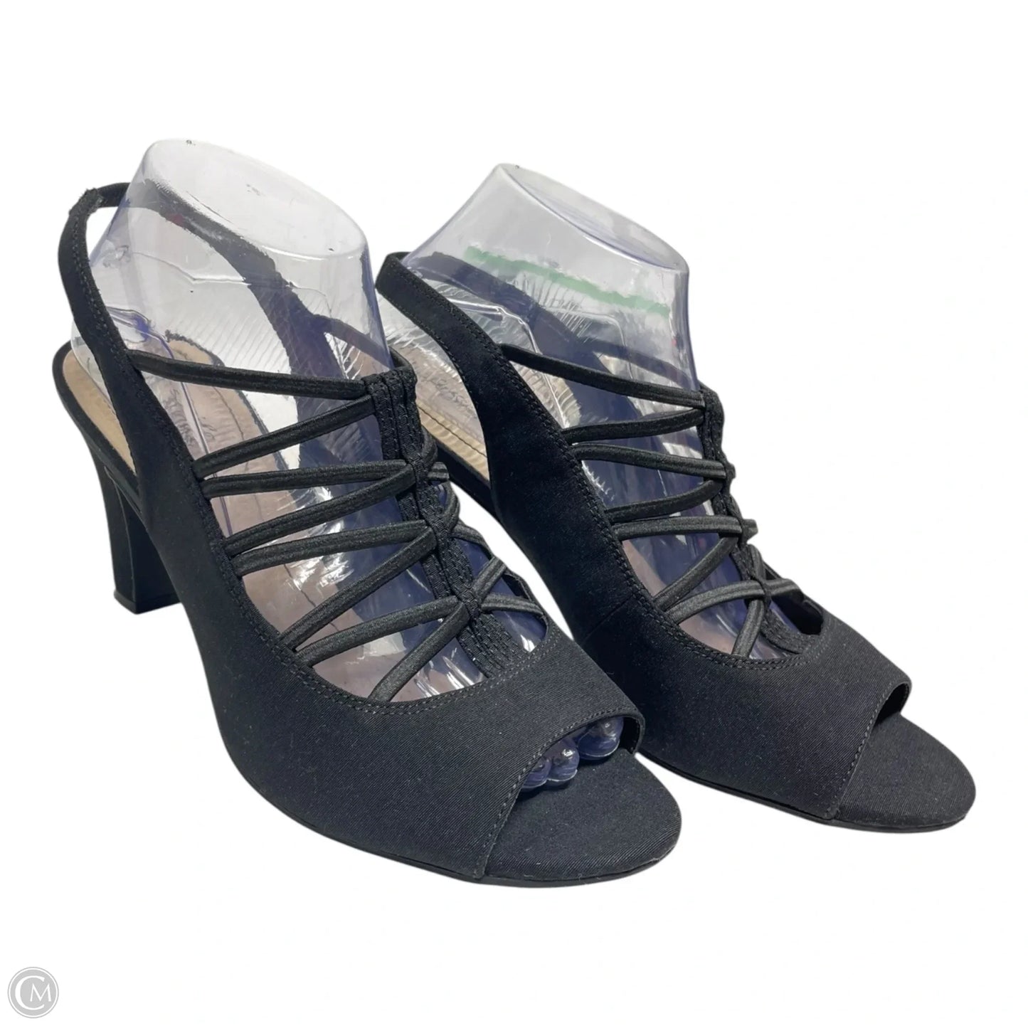 Sandals Heels Block By Life Stride In Black, Size: 9