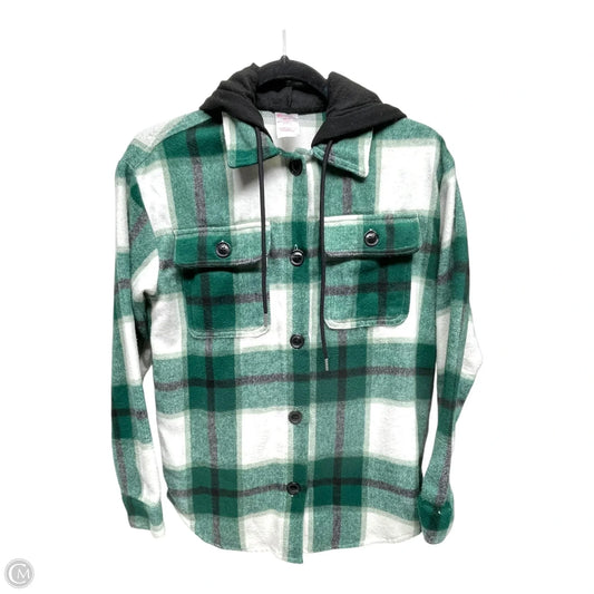 Jacket Shirt By No Boundaries In Green, Size: Xs