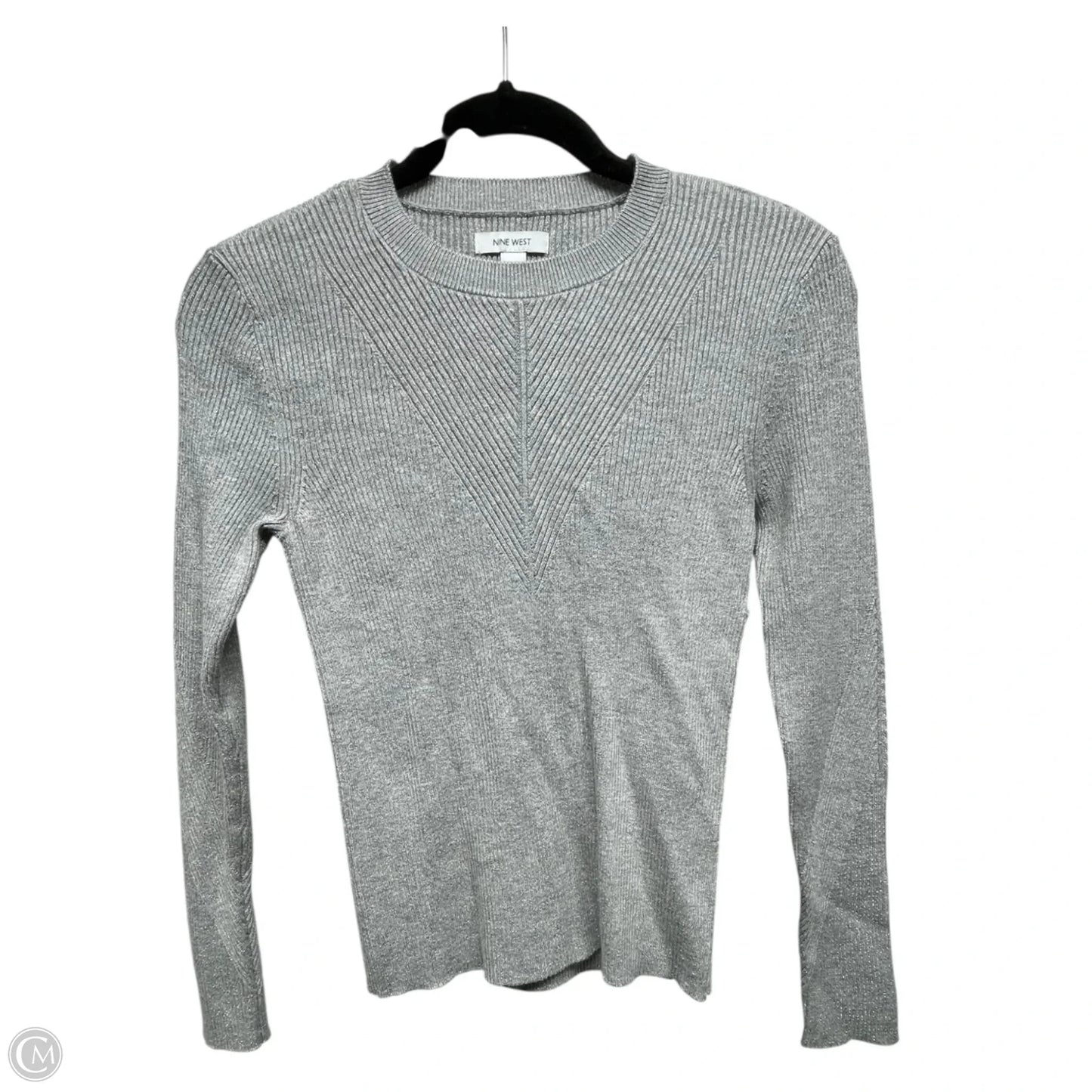 Sweater By Nine West In Silver, Size: S