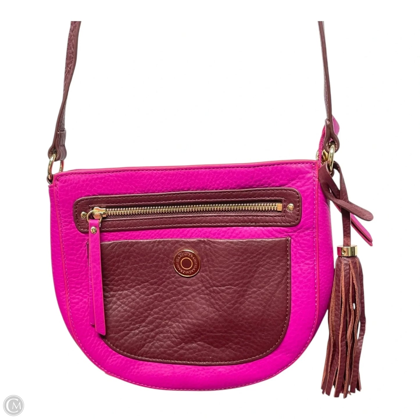 Crossbody Leather By Isaac Mizrahi, Size: Small