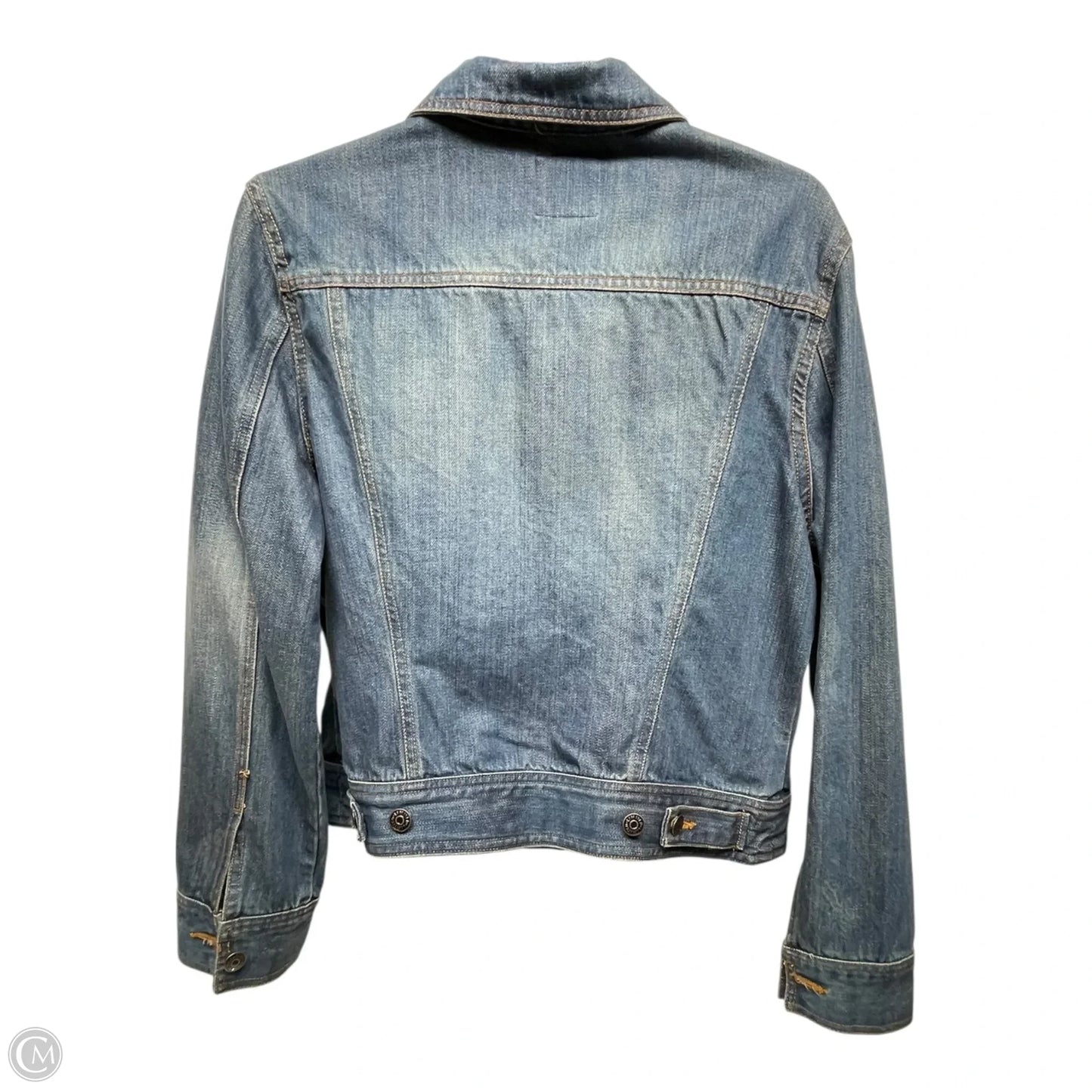 Jacket Denim By Limited In Blue Denim, Size: L