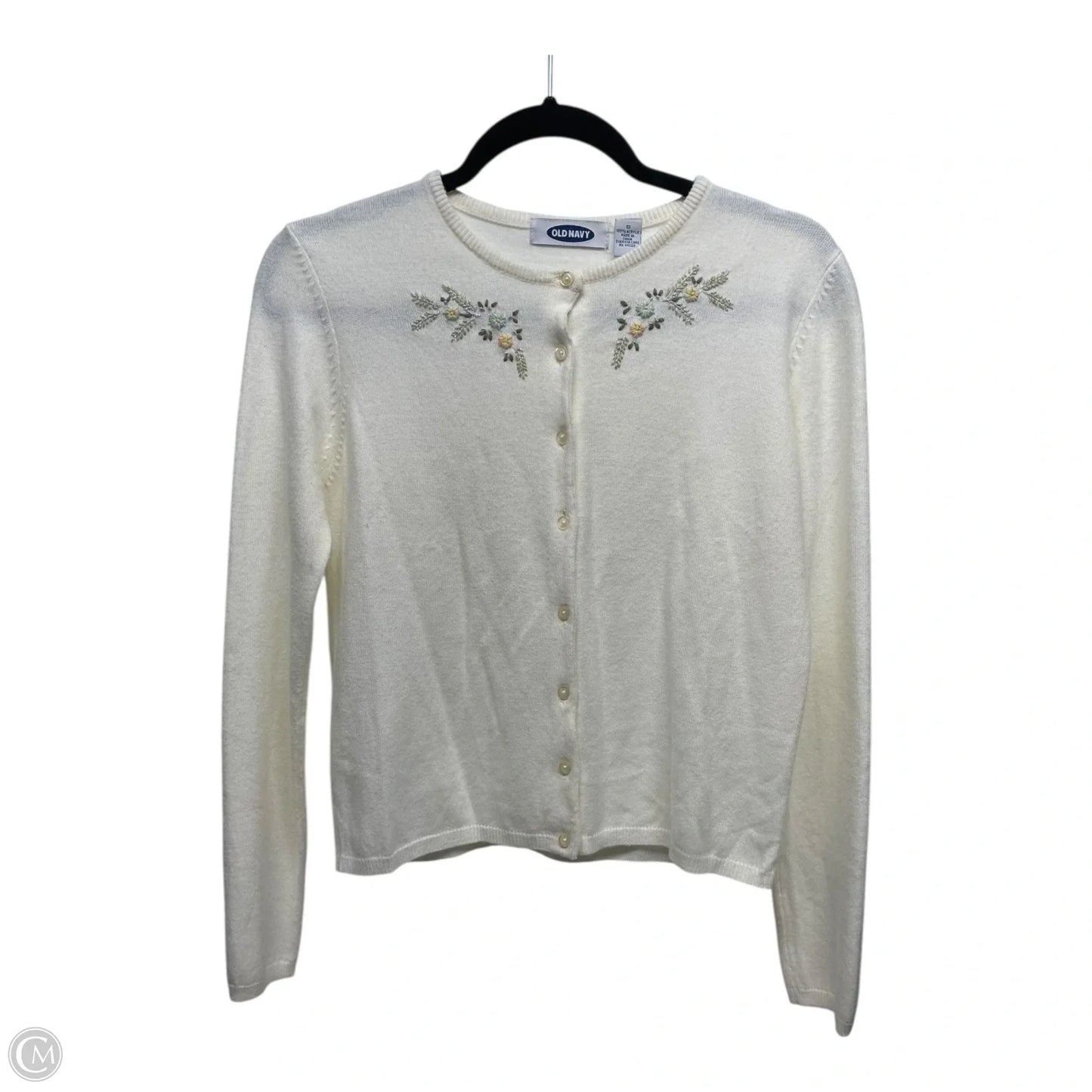 Sweater Cardigan By Old Navy In Cream, Size: S