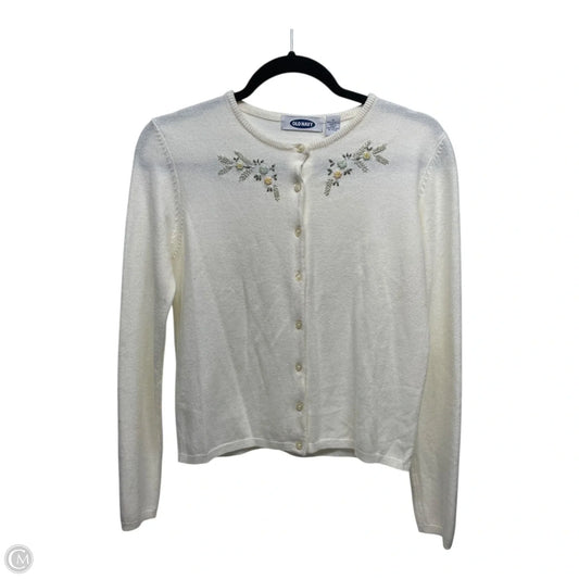 Sweater Cardigan By Old Navy In Cream, Size: S