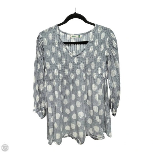 Top 3/4 Sleeve By DOLMA In Polkadot Pattern, Size: S