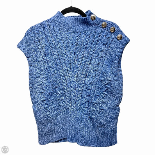 Sweater Short Sleeve By Talbots In Blue, Size: M